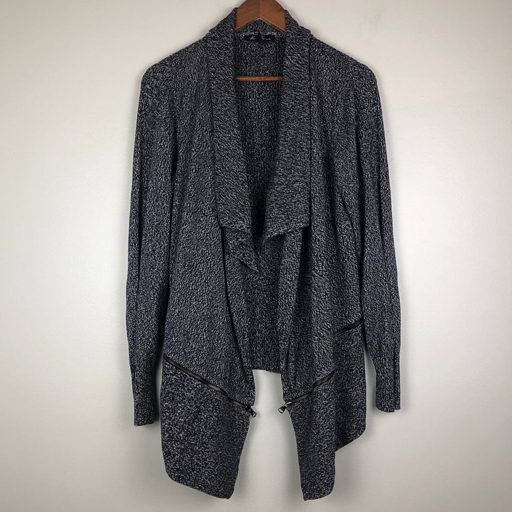 Kenneth Cole NY Maribeth Zip Bottom Open Cardigan - Picture 4 of 8